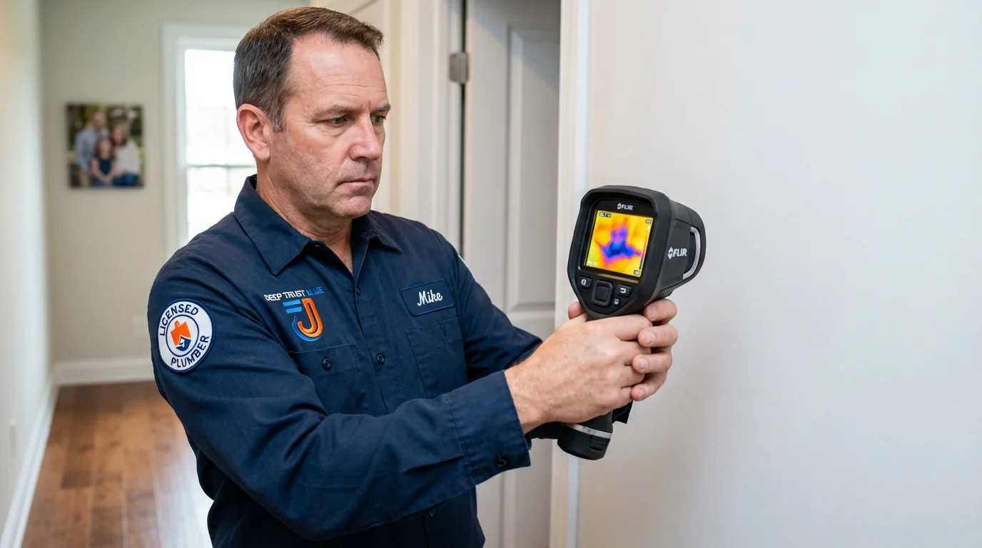 Thermal imaging leak detection by Johns Plumbing LLC in Washington